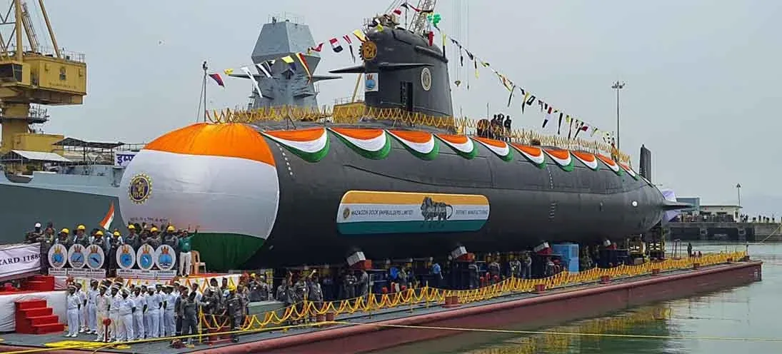 What are the key technologies used in naval warfare equipment, such as submarines and warships?
