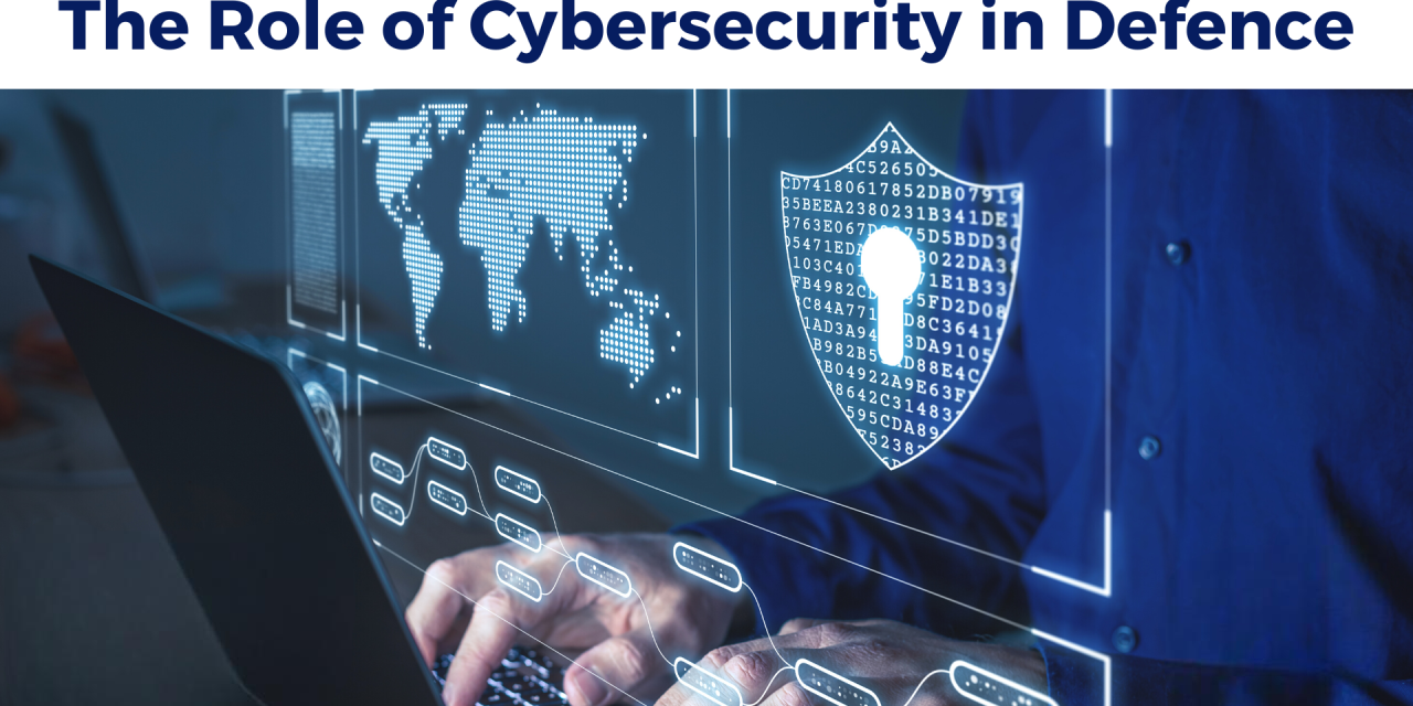 What role does cybersecurity play in protecting military communication systems?