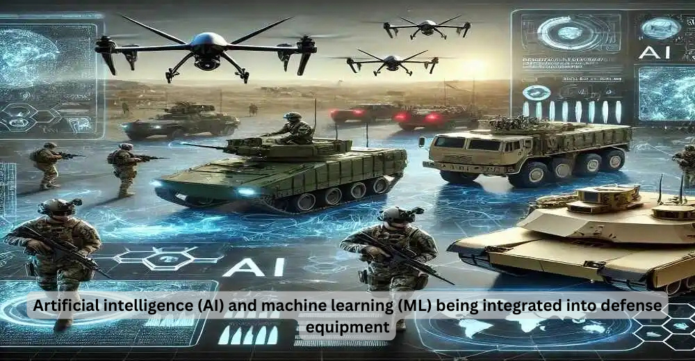 How are artificial intelligence (AI) and machine learning (ML) being integrated into defense equipment?