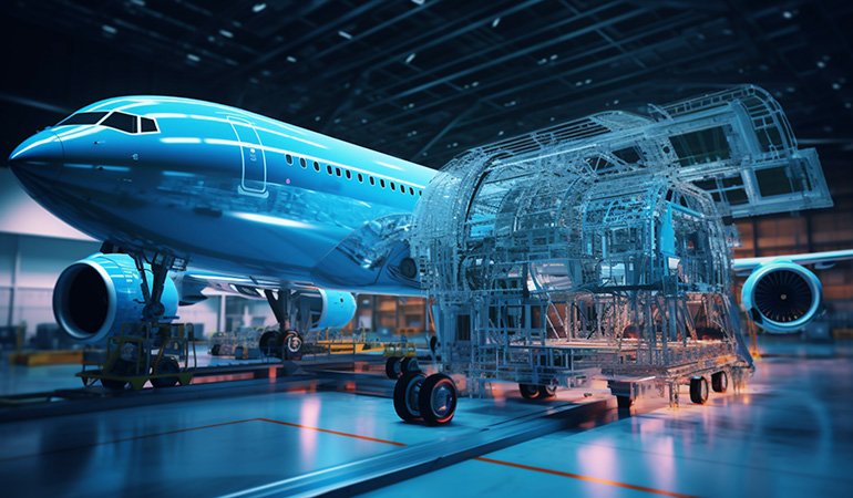 What is the role of digital twins in enhancing civil aviation maintenance and design?
