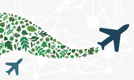 How do advanced air traffic management (ATM) systems reduce carbon footprints in aviation?