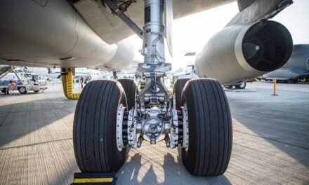 How do aerospace braking systems ensure aircraft safety during landing?