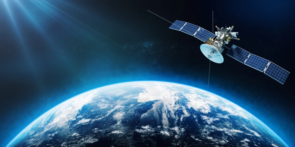How does microwave technology improve satellite communication and space exploration systems?