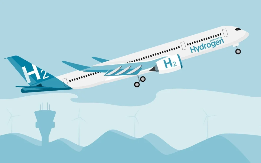 How do hydrogen-powered aircraft work, and what are their benefits and challenges?